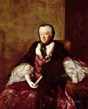 アラン・ラムゼイ Painting - メアリー・アトキンス・マーティン夫人の肖像 アラン・ラムゼイの肖像画 古典主義